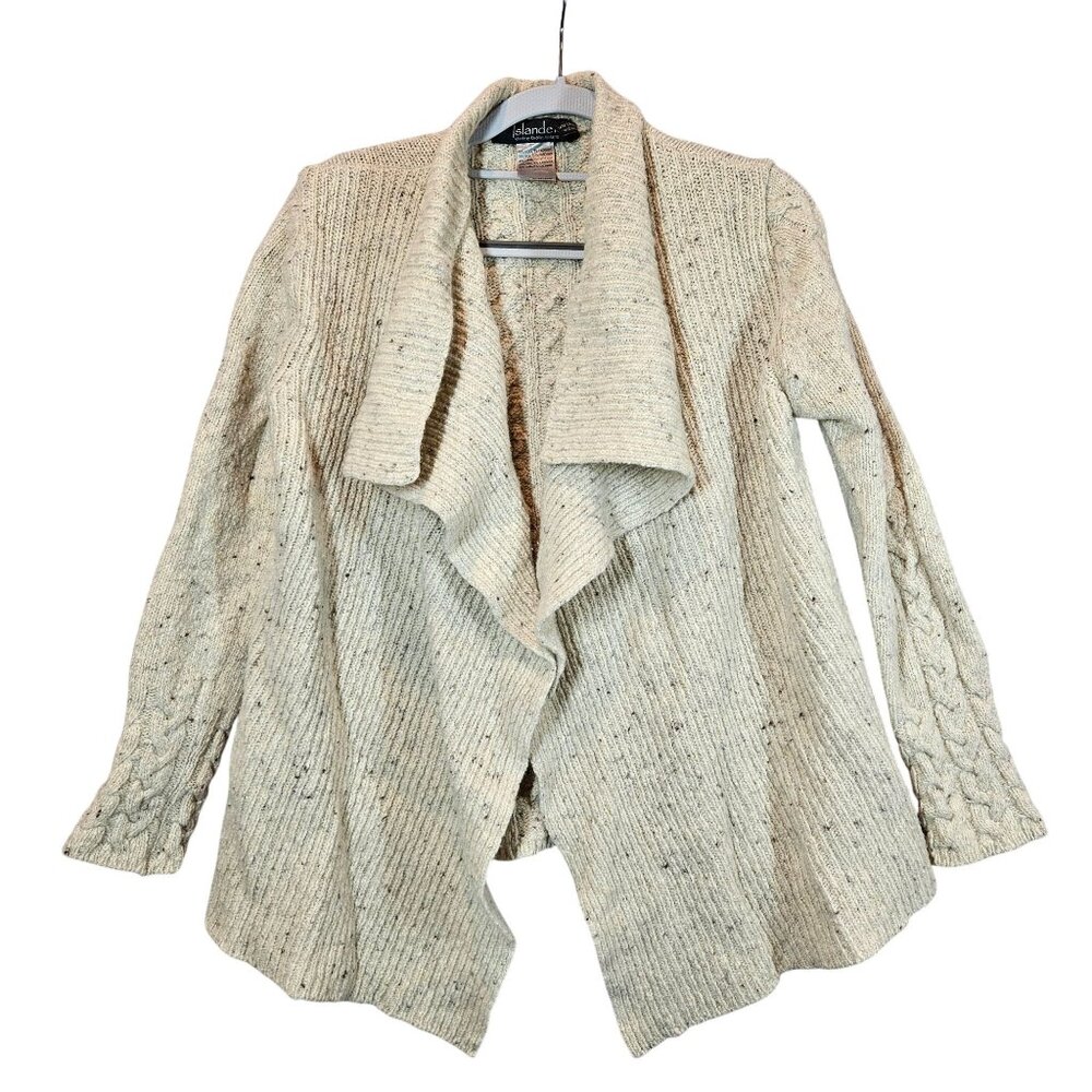 Islander Womens Wool Cashmere Cardigan Ireland Sweater Career Open hipster